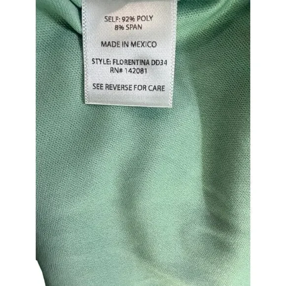 Altar’d State Green Floral Midi Dress Ruffle Sleeve V Neck No Belt - Picture 6 of 10